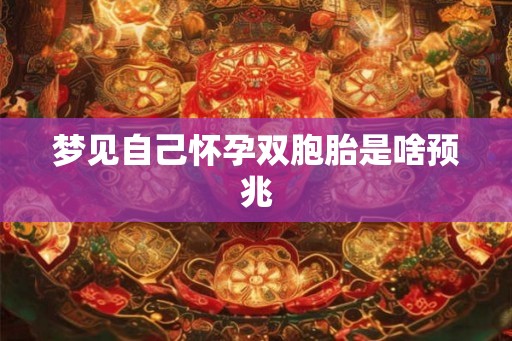 梦见自己怀孕双胞胎是啥预兆