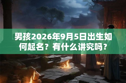 男孩2026年9月5日出生如何起名？有什么讲究吗？