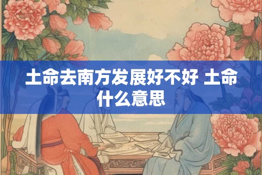 土命去南方发展好不好 土命什么意思