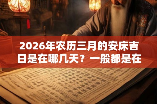 2026年农历三月的安床吉日是在哪几天？一般都是在什么时候？