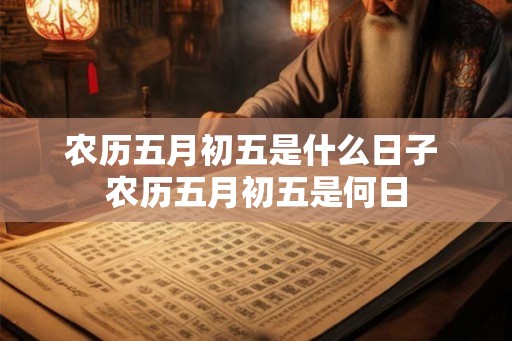 农历五月初五是什么日子 农历五月初五是何日