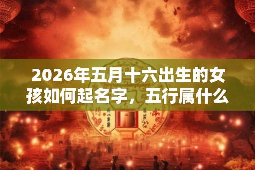 2026年五月十六出生的女孩如何起名字，五行属什么
