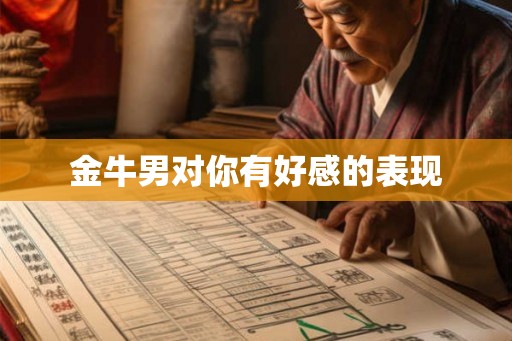 金牛男对你有好感的表现