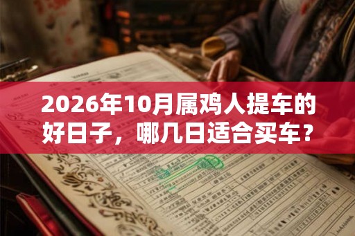 2026年10月属鸡人提车的好日子，哪几日适合买车？