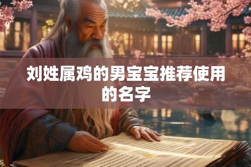 刘姓属鸡的男宝宝推荐使用的名字