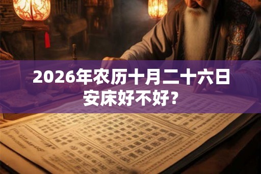 2026年农历十月二十六日安床好不好？