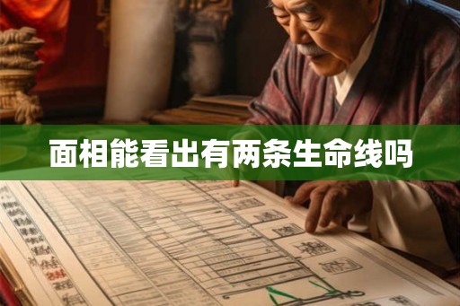 面相能看出有两条生命线吗 面相能看出有两条生命线吗