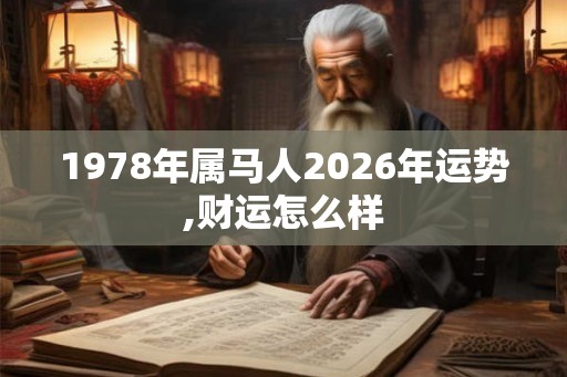 1978年属马人2026年运势,财运怎么样 1978年属马人2026年运势,财运怎么样