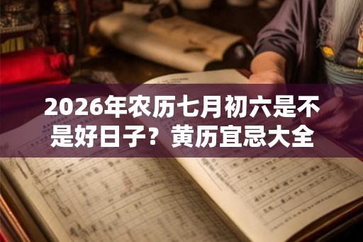 2026年农历七月初六是不是好日子？黄历宜忌大全