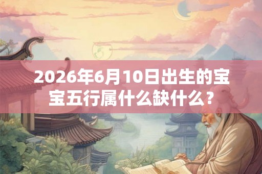 2026年6月10日出生的宝宝五行属什么缺什么？