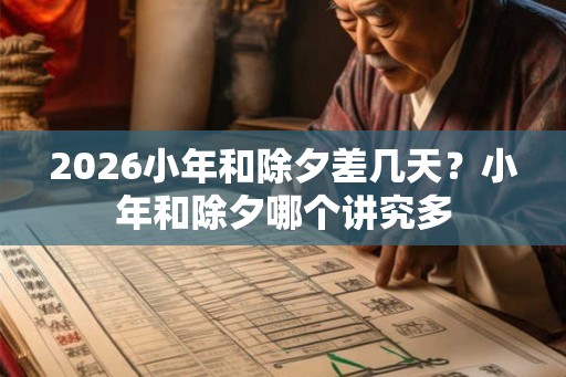 2026小年和除夕差几天？小年和除夕哪个讲究多