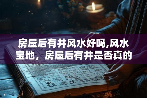 房屋后有井风水好吗,风水宝地，房屋后有井是否真的好？