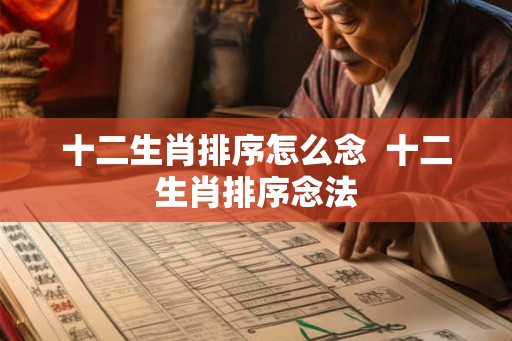 十二生肖排序怎么念 十二生肖排序念法 十二生肖排序怎么念 十二生肖排序念法