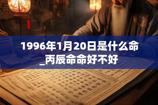 1996年1月20日是什么命_丙辰命命好不好