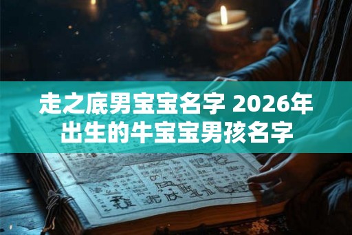 走之底男宝宝名字 2026年出生的牛宝宝男孩名字