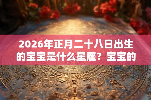 2026年正月二十八日出生的宝宝是什么星座？宝宝的性格如何？