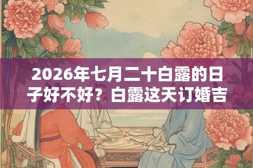 2026年七月二十白露的日子好不好？白露这天订婚吉利吗？