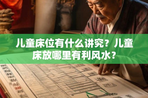 儿童床位有什么讲究？儿童床放哪里有利风水？
