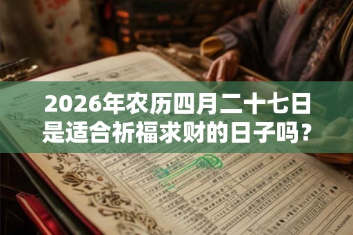 2026年农历四月二十七日是适合祈福求财的日子吗？