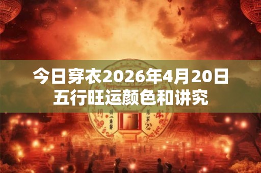 今日穿衣2026年4月20日五行旺运颜色和讲究