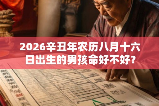 2026辛丑年农历八月十六日出生的男孩命好不好？