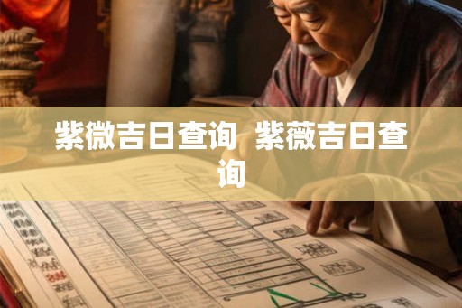 紫微吉日查询  紫薇吉日查询