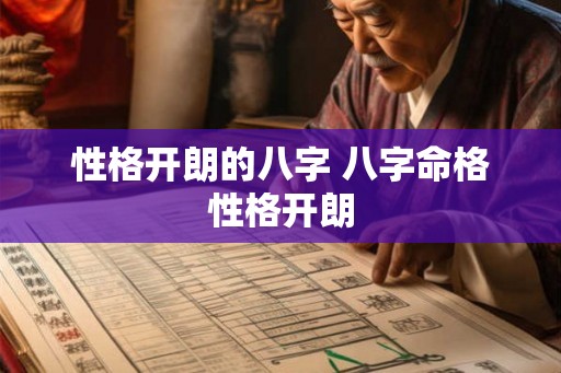 性格开朗的八字 八字命格性格开朗 性格开朗的八字 八字命格性格开朗