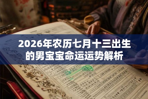 2026年农历七月十三出生的男宝宝命运运势解析 2026年农历七月十三出生的男宝宝命运运势解析