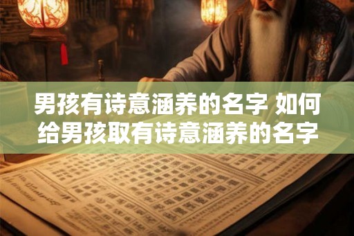 男孩有诗意涵养的名字 如何给男孩取有诗意涵养的名字