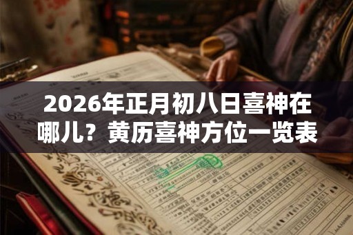 2026年正月初八日喜神在哪儿?黄历喜神方位一览表! 2026年正月初八日喜神在哪儿?黄历喜神方位一览表!