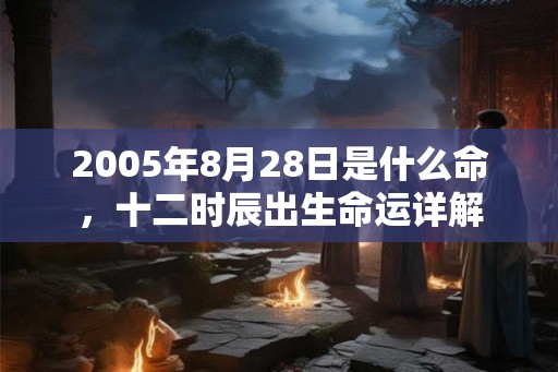 2005年8月28日是什么命，十二时辰出生命运详解