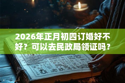 2026年正月初四订婚好不好？可以去民政局领证吗？
