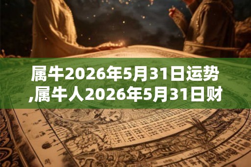 属牛2026年5月31日运势,属牛人2026年5月31日财运,生肖牛2026年5月31日运势
