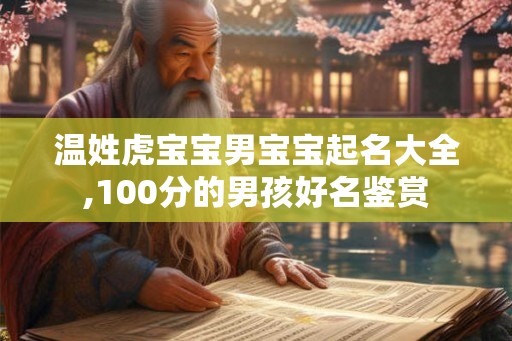 温姓虎宝宝男宝宝起名大全,100分的男孩好名鉴赏
