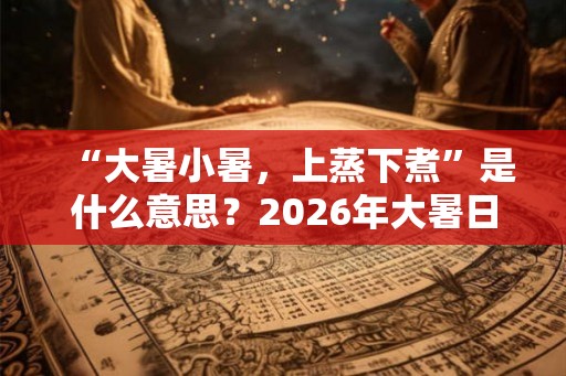 “大暑小暑，上蒸下煮”是什么意思？2026年大暑日子好吗？