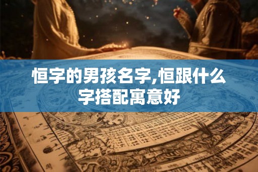 恒字的男孩名字,恒跟什么字搭配寓意好
