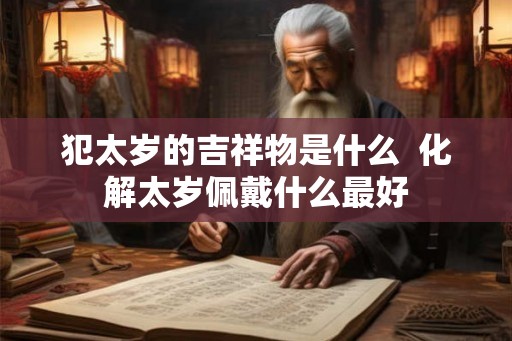 犯太岁的吉祥物是什么  化解太岁佩戴什么最好