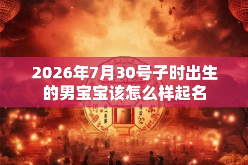 2026年7月30号子时出生的男宝宝该怎么样起名 2026年7月30号子时出生的男宝宝该怎么样起名