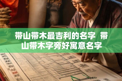 带山带木最吉利的名字  带山带木字旁好寓意名字
