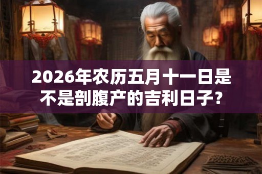 2026年农历五月十一日是不是剖腹产的吉利日子？