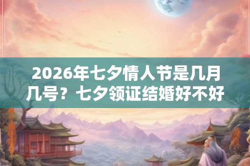 2026年七夕情人节是几月几号？七夕领证结婚好不好？