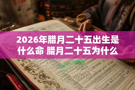 2026年腊月二十五出生是什么命 腊月二十五为什么做豆腐