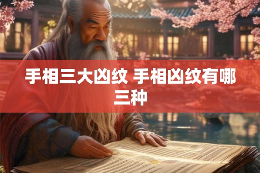 手相三大凶纹 手相凶纹有哪三种 手相三大凶纹 手相凶纹有哪三种