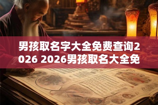 男孩取名字大全免费查询2026 2026男孩取名大全免费查询 男孩取名字大全免费查询2026 2026男孩取名大全免费查询