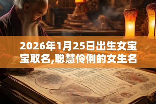 2026年1月25日出生女宝宝取名,聪慧伶俐的女生名字
