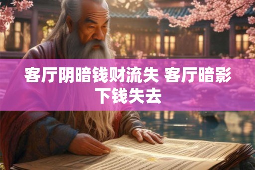 客厅阴暗钱财流失 客厅暗影下钱失去