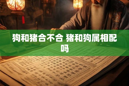 狗和猪合不合 猪和狗属相配吗