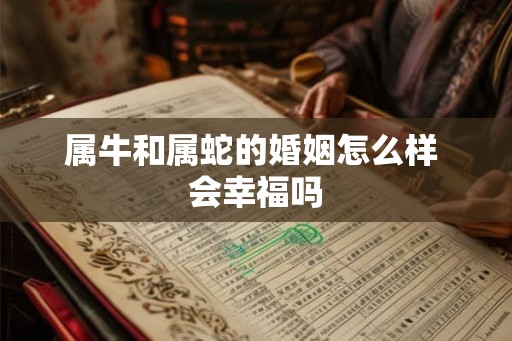 属牛和属蛇的婚姻怎么样 会幸福吗