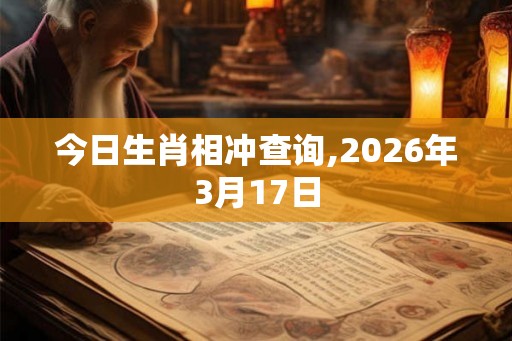 今日生肖相冲查询,2026年3月17日