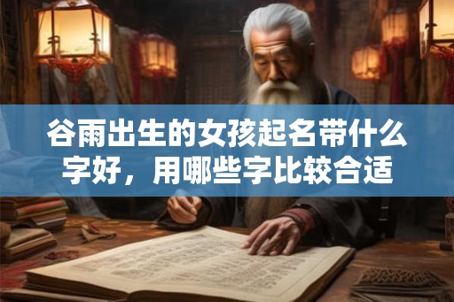 谷雨出生的女孩起名带什么字好,用哪些字比较合适 谷雨出生的女孩起名带什么字好,用哪些字比较合适